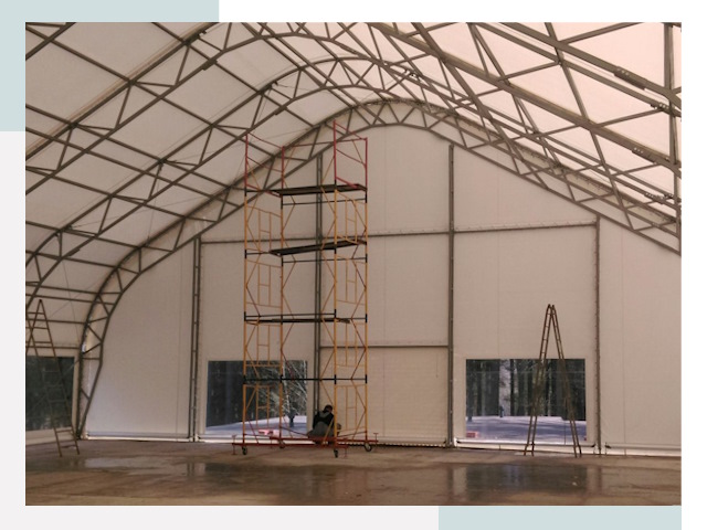 Шатровые ангары в Чистополе