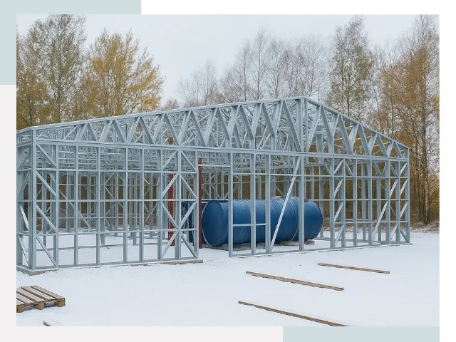 Металлические ангары в Чистополе