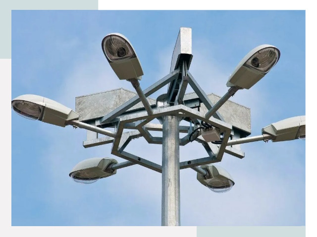 Монтаж осветительных мачт в Чистополе