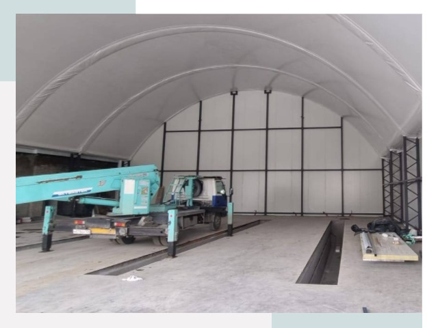 Внутреннее оснащение ангаров в Чистополе